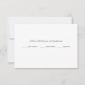 Fern Pepper Tree Leaves Garden Donkergroen RSVP Kaartje (Achterkant)