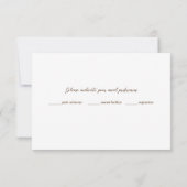 Fern Pepper Tree Leaves Garden Wedding RSVP Kaartje (Achterkant)