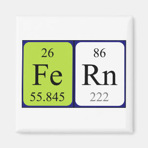 Fern periodieke lijstnaam magneet