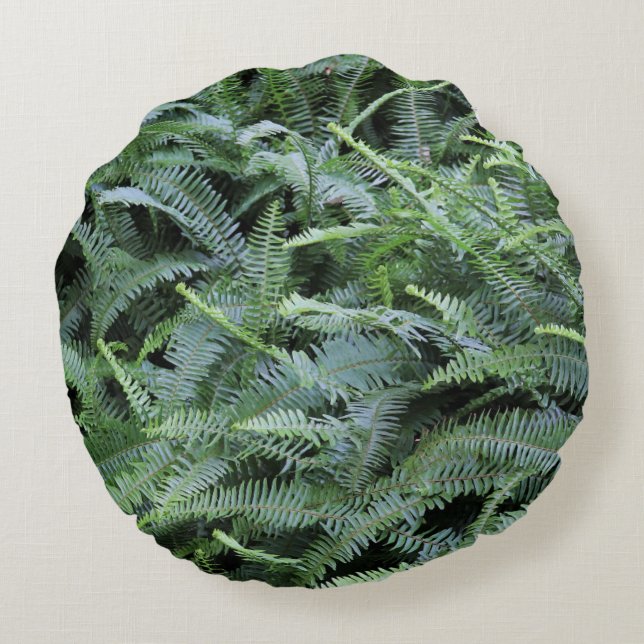 Fern Pillow Rond Kussen (Achterkant)