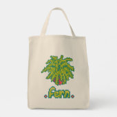 Fern Pixelart, Pixel Art Tote Bag (Achterkant)