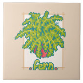 Fern Pixelart  Tegeltje (Voorkant)