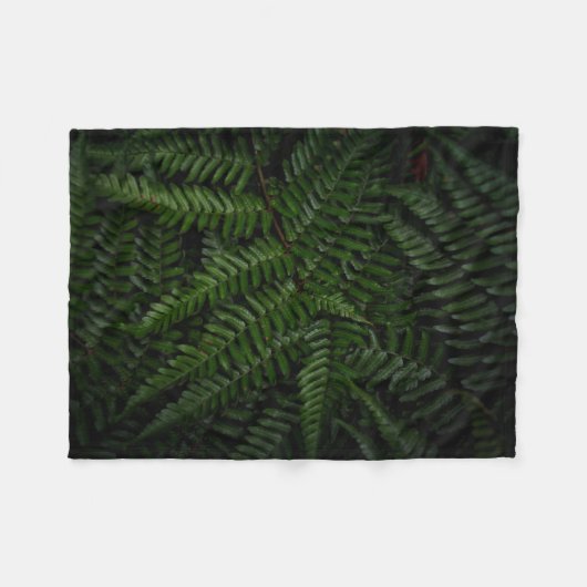 Fern plant fleece deken (Voorkant (Horizontaal))
