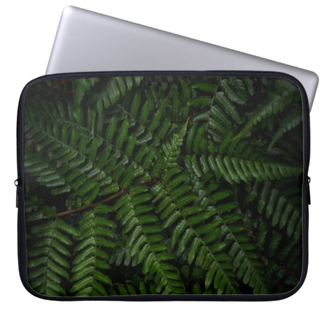 Fern plant laptop sleeve (Voorkant)