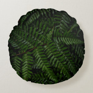 Fern plant rond kussen