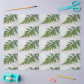 Fern-schijfje met tekstruimte tissuepapier (Craft)