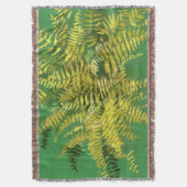 Fern, schijfjes, groene goudgele groen deken (Voorkant Verticaal)