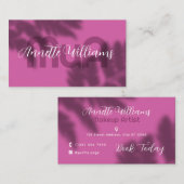 Fern shade Makeup artist Business Card Visitekaartje (Voorkant / Achterkant)