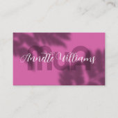 Fern shade Makeup artist Business Card Visitekaartje (Voorkant)