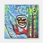 Fern Spores "glimlachen" Magnet (Voorkant)