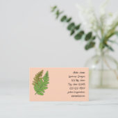 Fern Theme Business Card Visitekaartje (Staand voorkant)