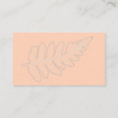 Fern Theme Business Card Visitekaartje (Achterkant)