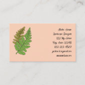 Fern Theme Business Card Visitekaartje (Voorkant)