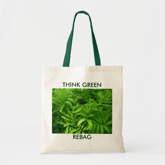Fern THINK GREEN, REBAG Boodschappentas Tote Bag (Voorkant)