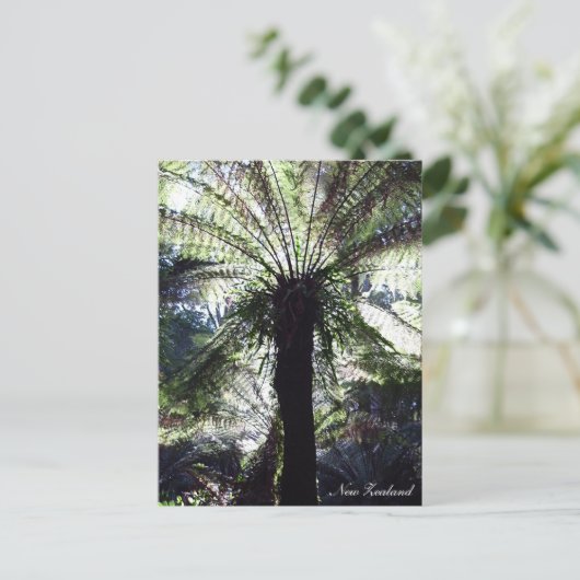 Fern Tree, Nieuw-Zeeland, inheemse Natuur Briefkaart (Staand voorkant)