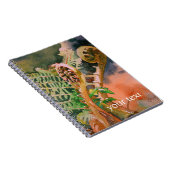 Fern Unfurling Waterverf Fine Art Notitieboek (Rechterzijde)