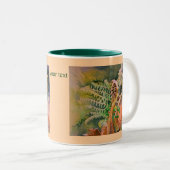 Fern Unfurling Waterverf Fine Art Tweekleurige Koffiemok (Voorkant rechts)