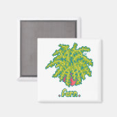 Fern, varen Pixelart, Pixel Art Magneet (Voorkant / Achterkant)