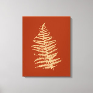 Fern verlaat de Herfst in de herfst Canvas Afdruk