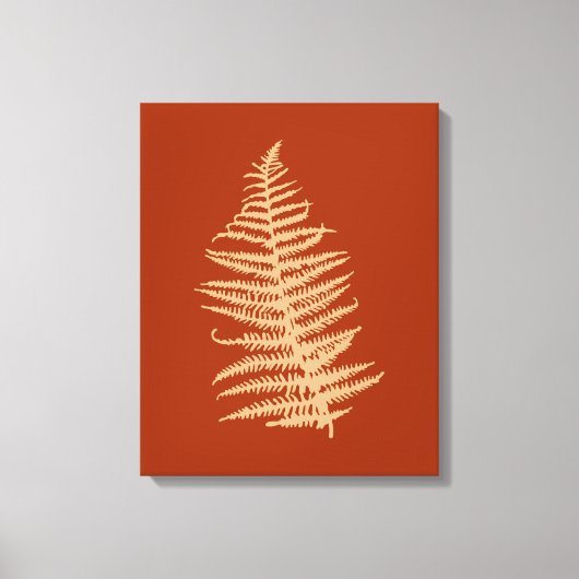 Fern verlaat de Herfst in de herfst Canvas Afdruk (Voorkant)