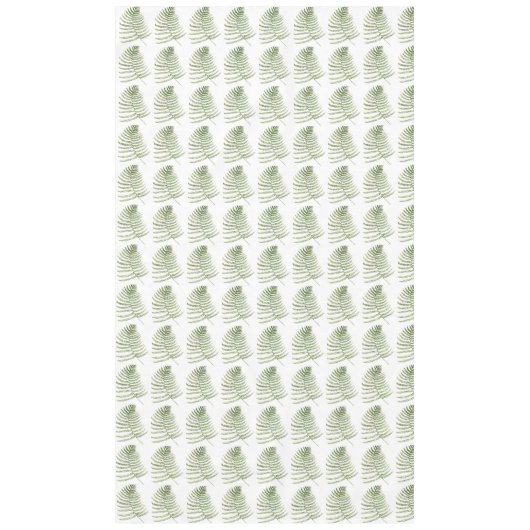 Fern verlaat groen patroon botanische waterverf tafelkleed (Voorkant)