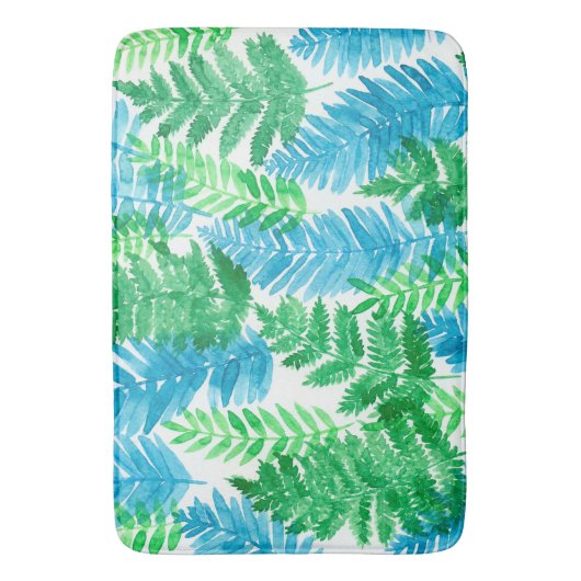 Fern waterverf badmat (Voorkant Verticaal)