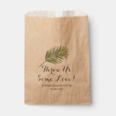 Fern Wedding Petal Toss of Confetti Favor Bags Bedankzakje (Voorkant)
