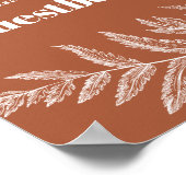 Fern Woodland Wedding Guestbook Poster (Hoek)