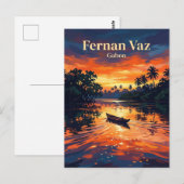 Fernan Vaz Lagune Gabon Briefkaart (Voorkant / Achterkant)