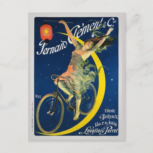 Fernand Clément & Cie Bicycles Vintage Poster Briefkaart (Voorkant)