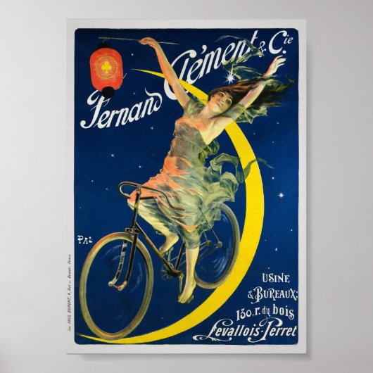 Fernand Clément & Cie Fietsen Oude Poster (Voorkant)