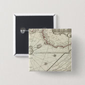 Fernand de Noronha Island Vierkante Button 5,1 Cm (Voorkant /achterkant)