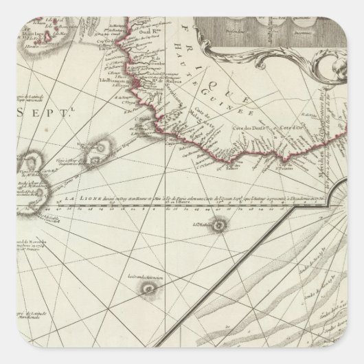 Fernand de Noronha Island Vierkante Sticker (Voorkant)