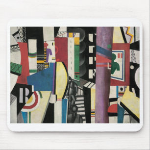 Fernand Léger, The City, 1919, Modern Briefkaart Muismat