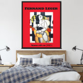 Fernand Leger: Vrouw met kat (1921) Canvas Afdruk (Insitu (Slaapkamer))