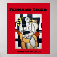 Fernand Leger: Vrouw met kat (1921)