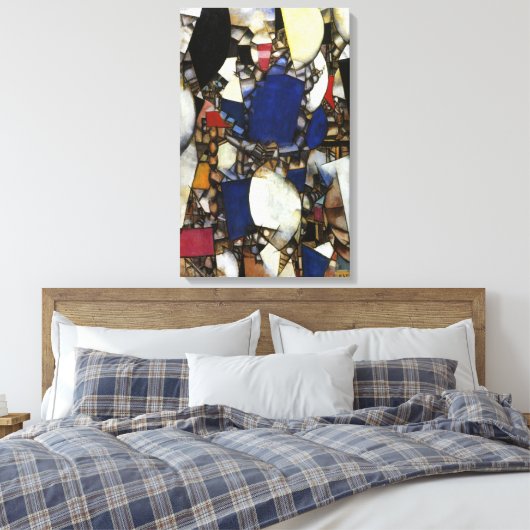  Fernand Leger Woman in Blue Canvas Afdruk (Insitu (Slaapkamer))
