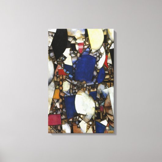  Fernand Leger Woman in Blue Canvas Afdruk (Voorkant)