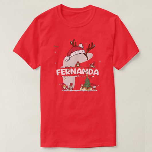 Fernanda Christmas Shirt w Fernanda Name for funny (Design voorkant)