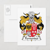 Fernandes Family Crest Briefkaart (Voorkant / Achterkant)