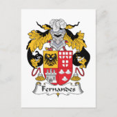 Fernandes Family Crest Briefkaart (Voorkant)