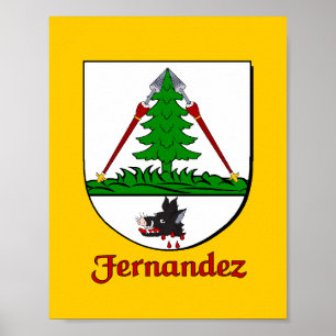 Fernandez Family Shield Afdrukken Poster