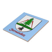 Fernandez Family Shield Decoratieve Tegel Tegeltje (Zijkant)