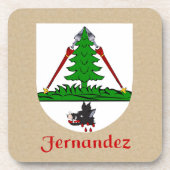 Fernandez Family Shield Onderzetter (Voorkant)