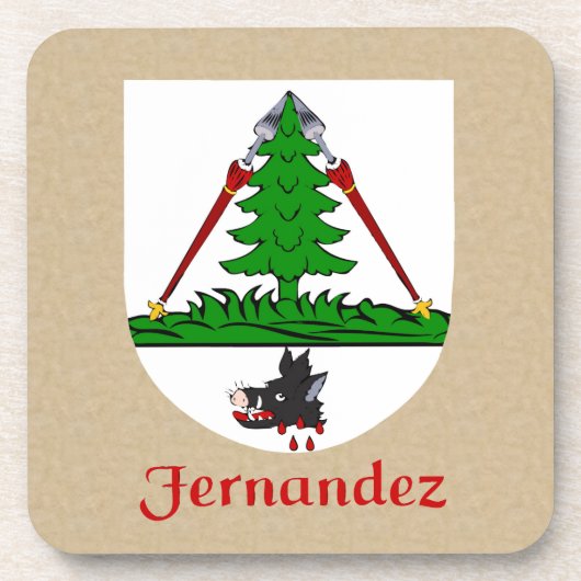 Fernandez Family Shield Onderzetter (Voorkant)