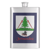 Fernandez Heraldic Shield Heupfles (Voorkant)