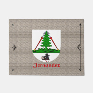 Fernandez Historisch Schild op Cobblestone Deurmat