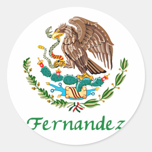 Fernandez Mexicaanse nationale zegel (Voorkant)