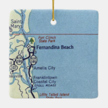 Fernandina Beach FL kaart