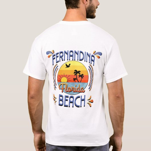 Fernandina Beach, Florida T-shirt (Achterkant)